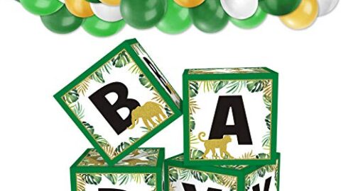safari jungle baby shower letterhead