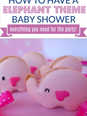 pink elephant theme baby shower pinterest pin