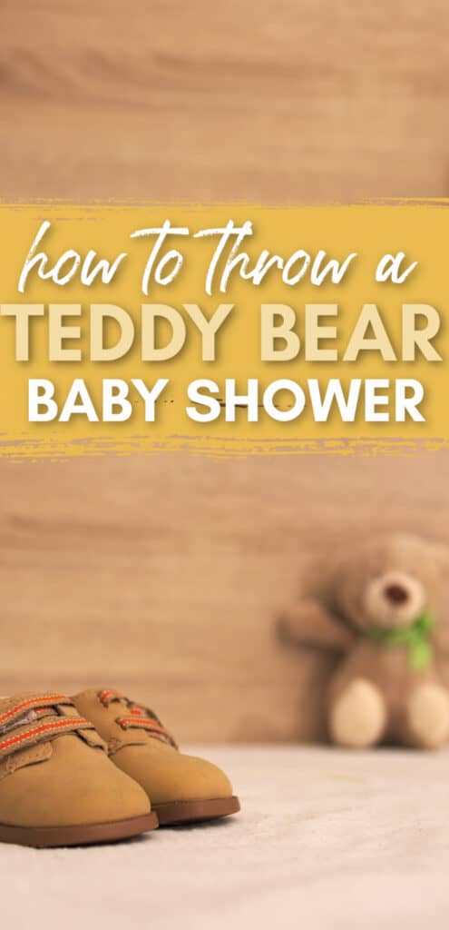 how to throw a teddy bear baby shower pinterest pin