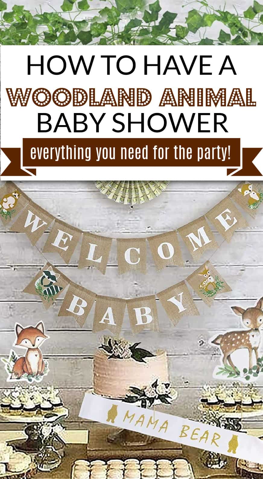 How to Throw a Woodland Animal Themed Baby Shower