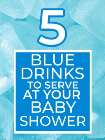 blue baby shower drinks to serve pinterest pin