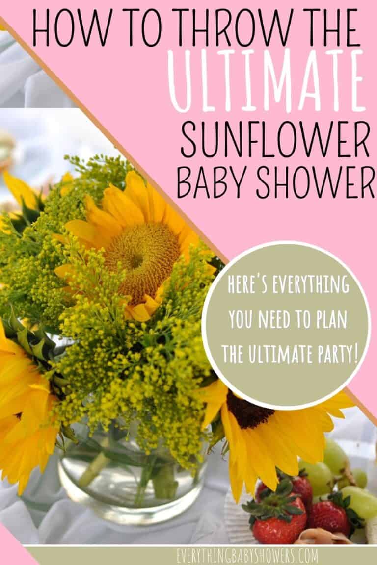 How to Throw the Ultimate Sunflower Baby Shower
