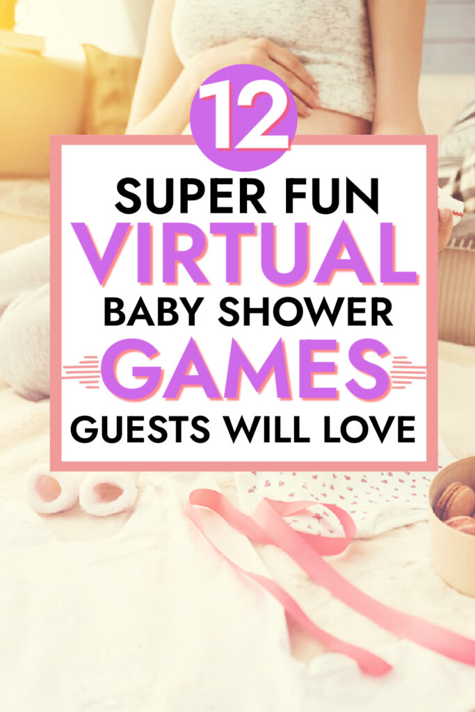 12 virtual baby shower games pinterest pin