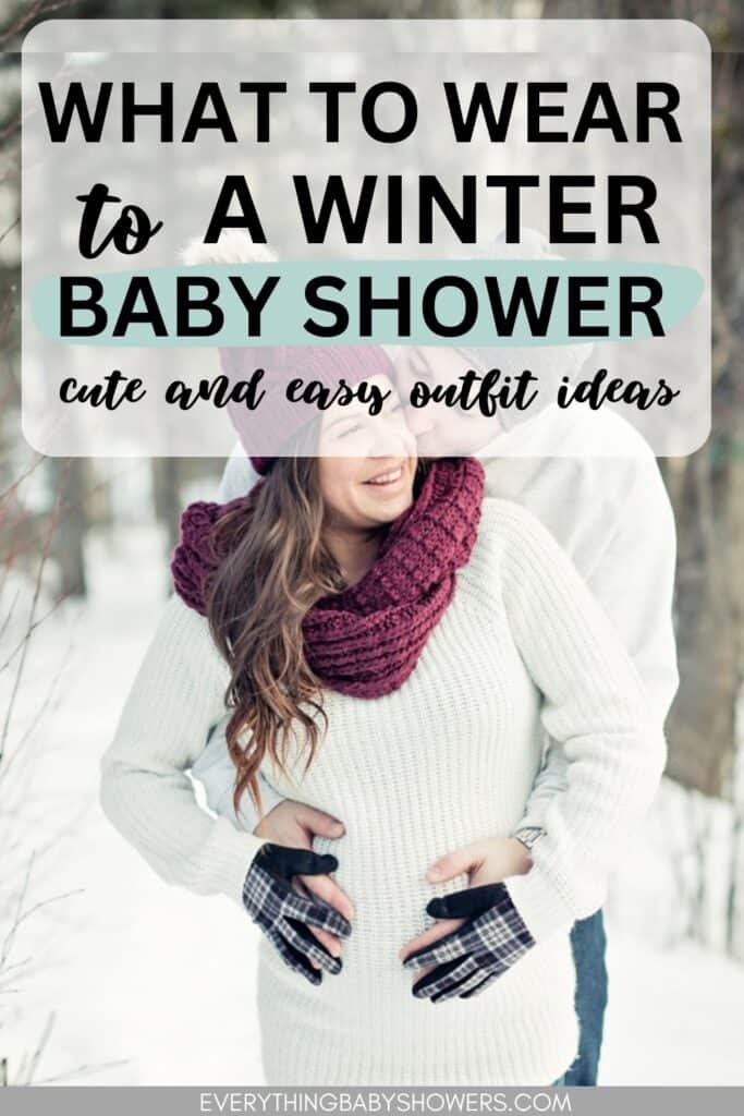 what to wear to a winter baby shower pin